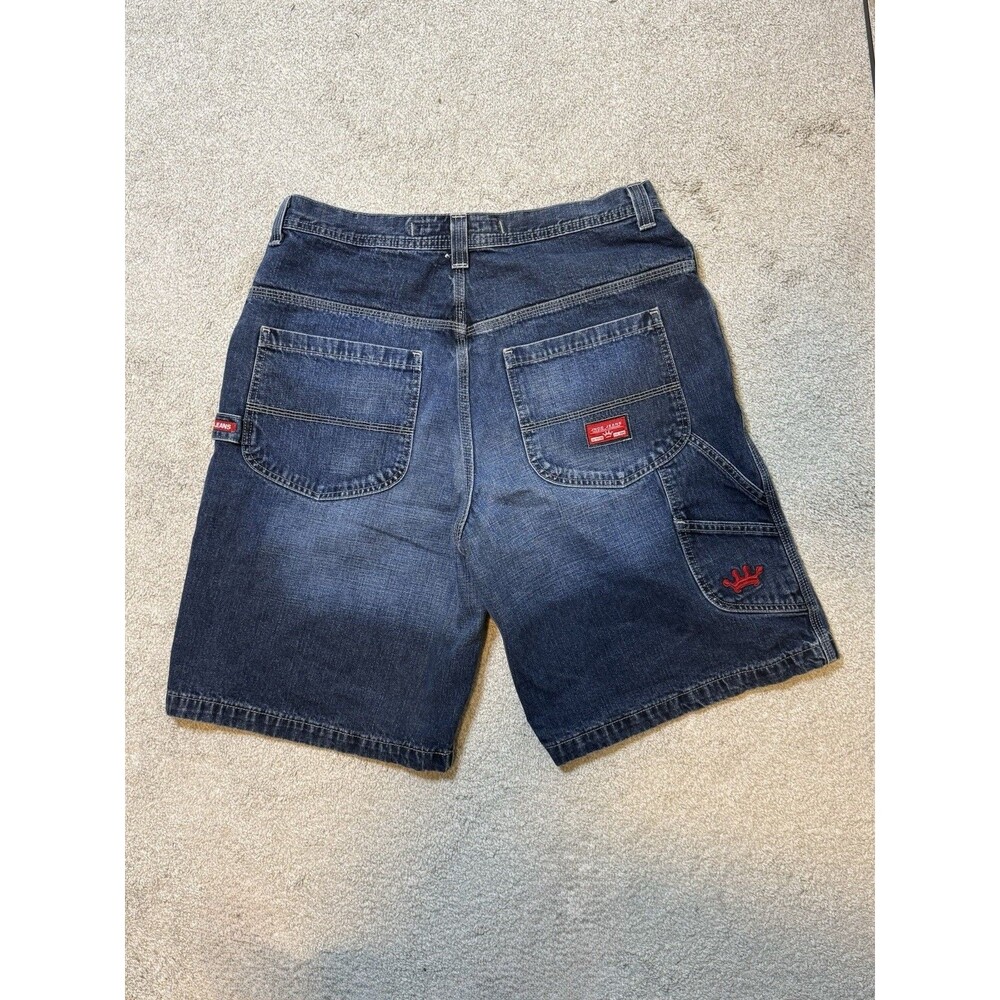 Vtg Jnco Carpenter Jorts Denim Shorts Size 36 Baggy Y2k Grunge Skate Punk Crown